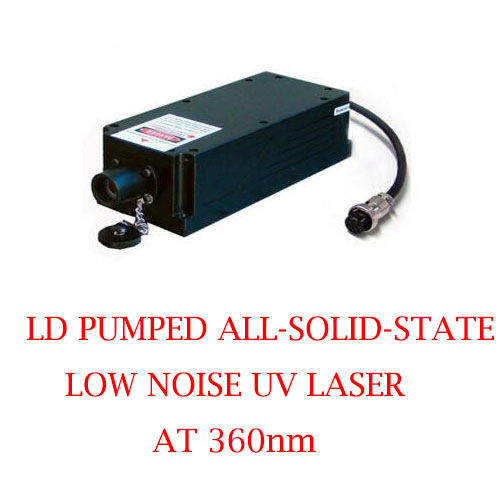低雑音360nm 紫外線DPSSレーザー とTEM00 モード1~50mW